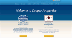Desktop Screenshot of cooperproperties.com